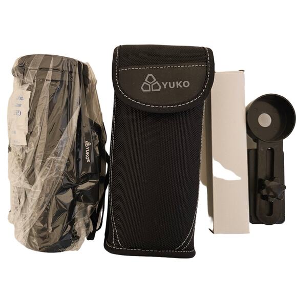 Yuko 12x50 Waterproof Monocular Telescope G2 w/ High Definition Lens Black New - Picture 5 of 5